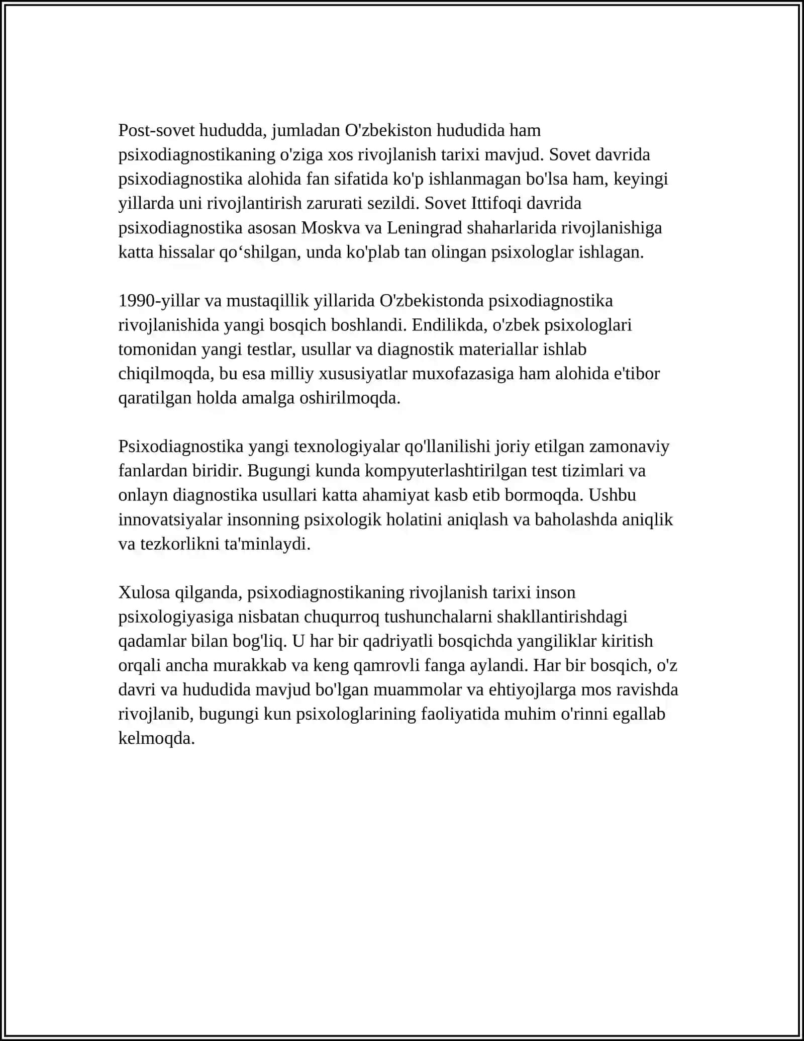 PSIXODIAGNOSTIKANING PSIXOMETRIK ASOSLARI 4