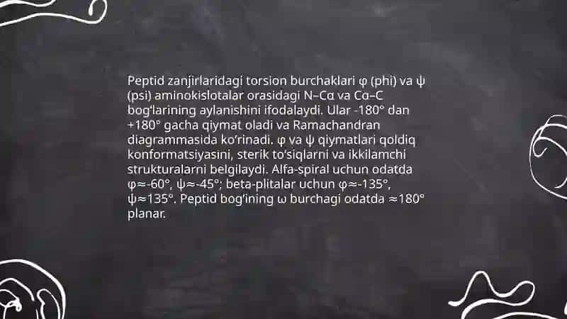 Tabiiy polimerlarda ichki aylanishlar va konformatsiyalar 4