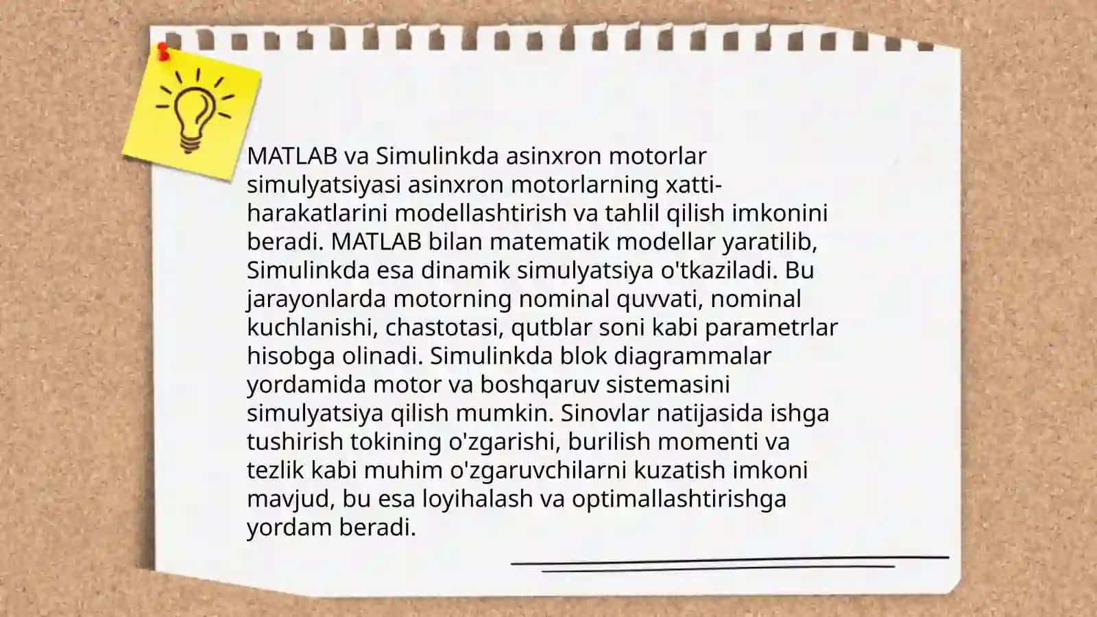 Asinxron elektir matorini modelini yaratishda qanday dasturlardan foydalanish haqida 4