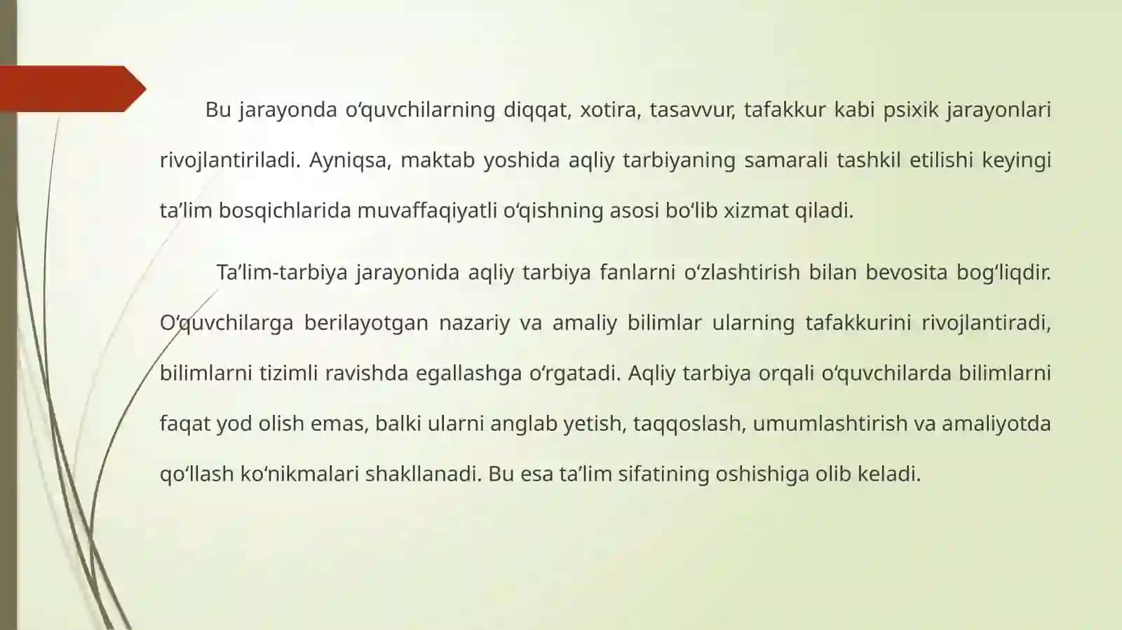 O’quvchilarning aqliy tarbiyasi 4
