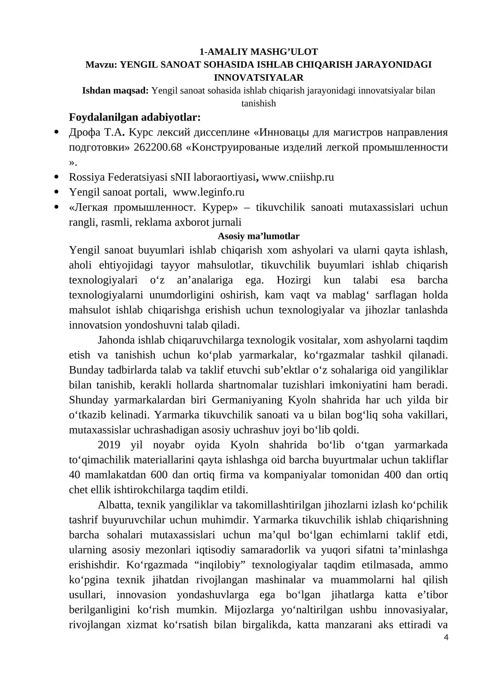 YENGIL SANOATDA INNOVATSION TEXNOLOGIYALAR 4