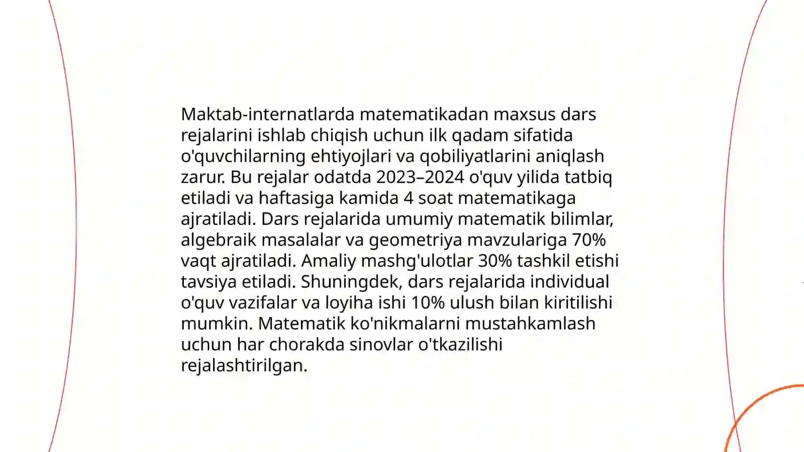 Ixtisoslashtirilgan maktab va maktab internatlarda matematika o'qitish uslublari 4