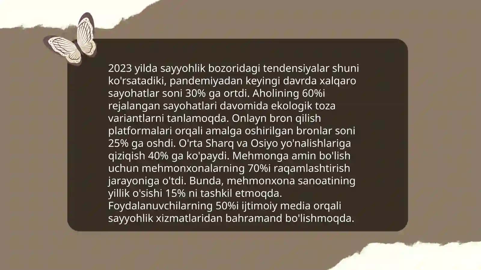 Xalqaro sayyohlik bozori xususiyatlari 4