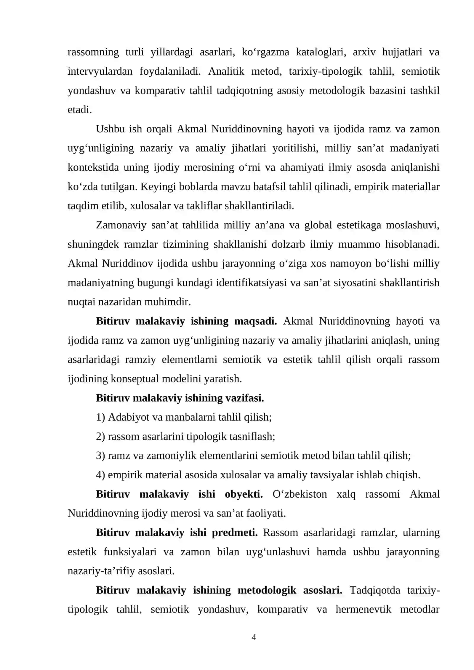 О‘ZBЕKISTОN XАLQ RАSSОMI АKMАL NURIDDINОV HАYОTI VА IJОDIDА RАMZ VА ZАMОN UYG‘UNLIGI 4