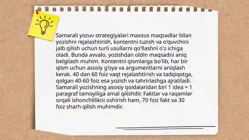 Akademik yozish va samarali amalga oshirish 4
