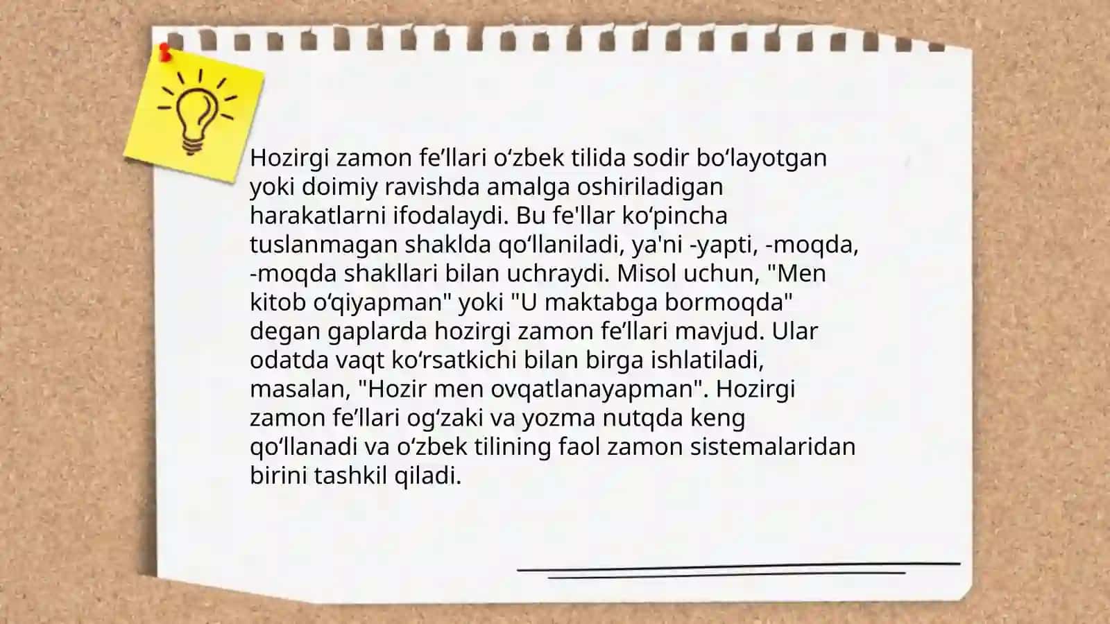 Feʼllarda zamon shakllari 4