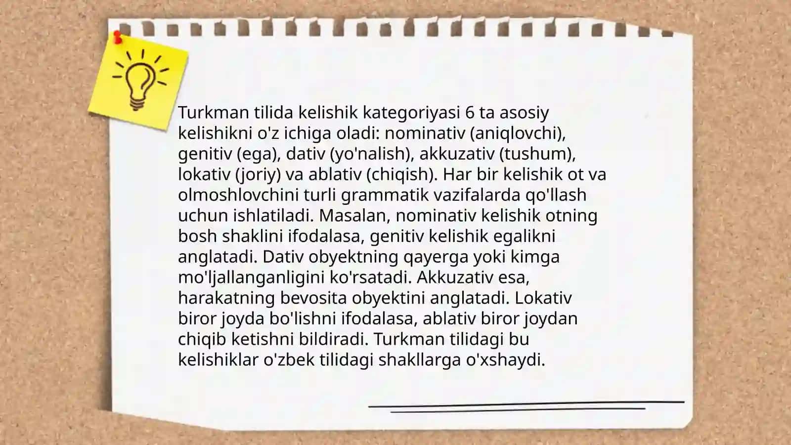 Turkman tilining o’ziga xos grammatik xususiyatlari 4
