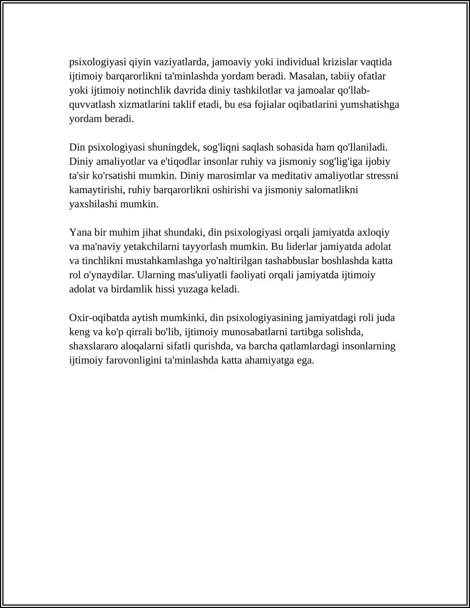 DIN PSIXOLOGIYASI IJTIMOIY AHAMIYATI 4