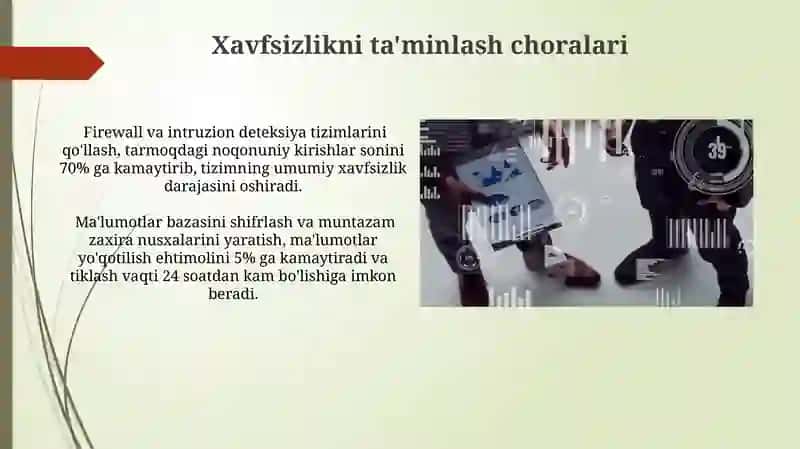 Xavfsizlikni ta'minlash tamoyillari va uslublarni tahlil qilish 4