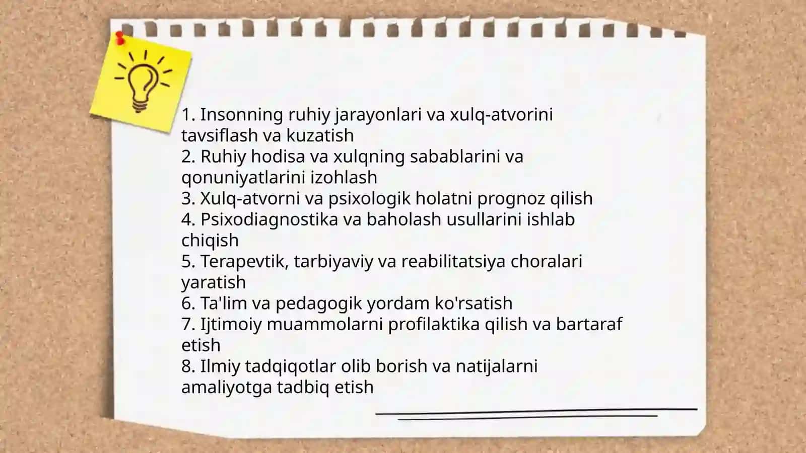 Psixologiya fani predmeti vazifalsri metodlari 4