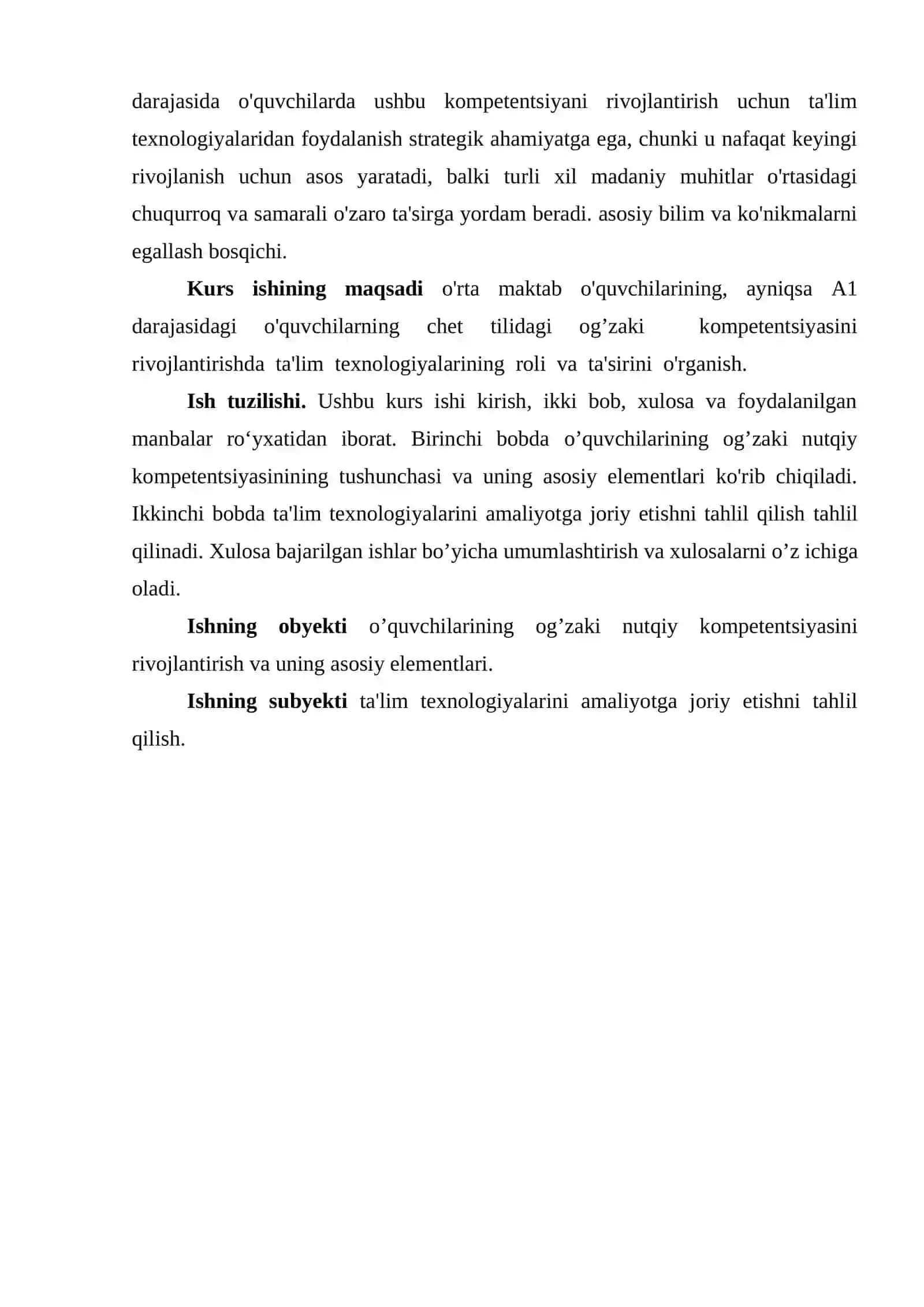 UMUMTA’LIM MAKTABI O’QUVCHILARINING OG’ZAKI NUTQINI RIVOJLANTIRISHDA TA’LIM TEXNOLOGIYALARINING AHAMIYATI 4