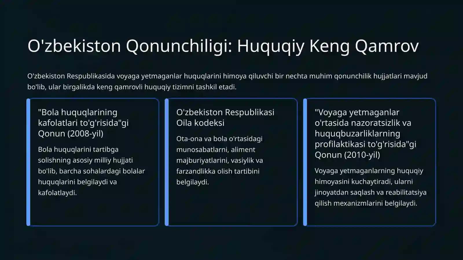 Oila Qonunchiligida Voyaga Yetmaganlarning Huquqlari: Kafolatlar va Himoya 4