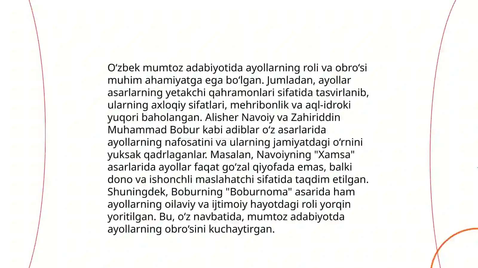 O‘zbek mumtoz adabiyotida ayollar 4