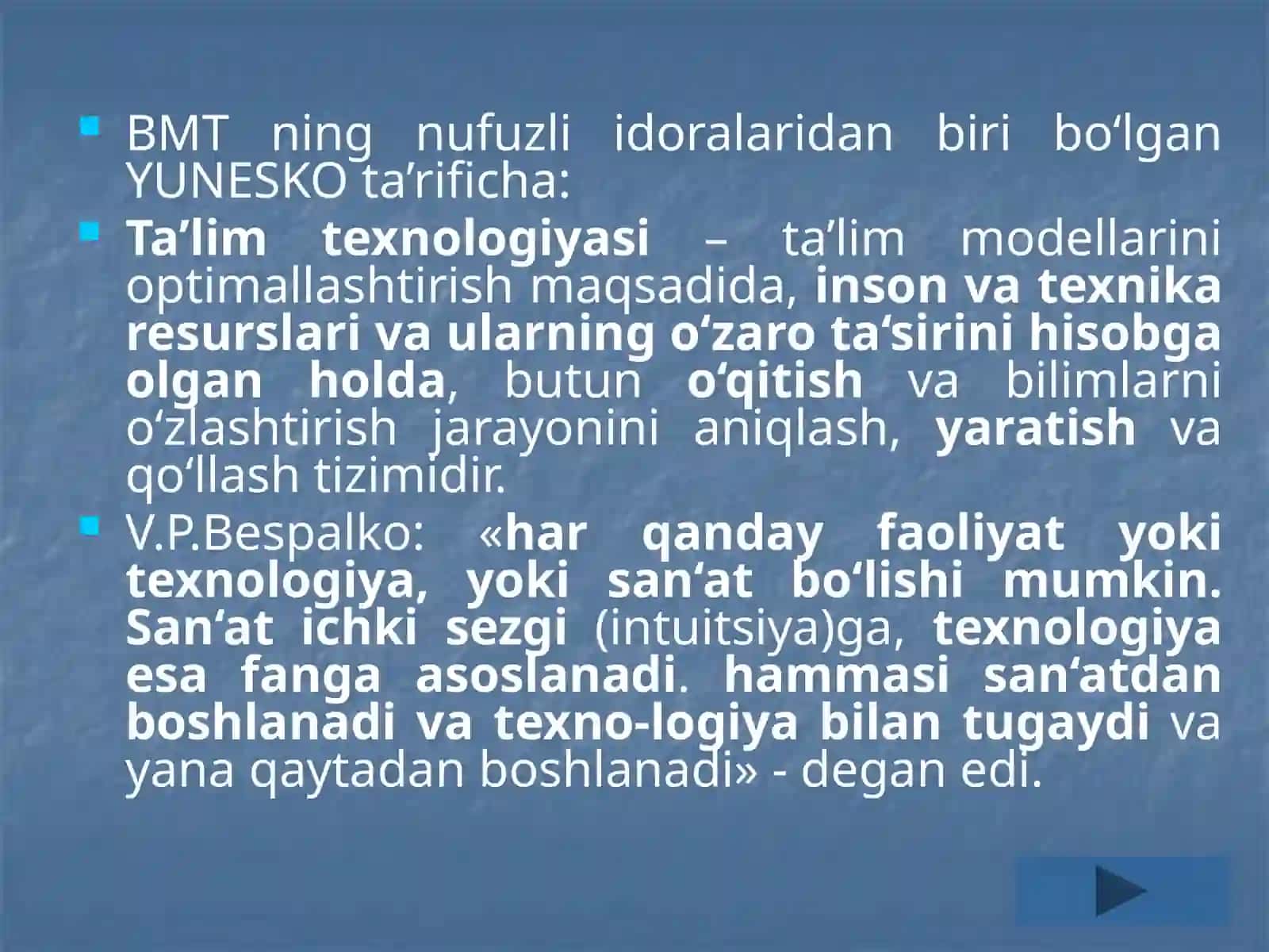 Pedtexnologiya art texnologiya va kreativlik fani predmeti va vazifalari 4