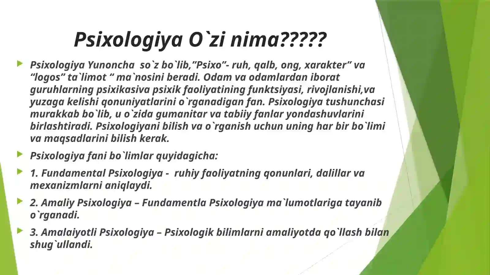 PsixologiyaFaniningPredmetiMaqsadVaVazifalariTibbiyotXodimiFaoliyatidaPsixikBilimlariningAhamiyati 4