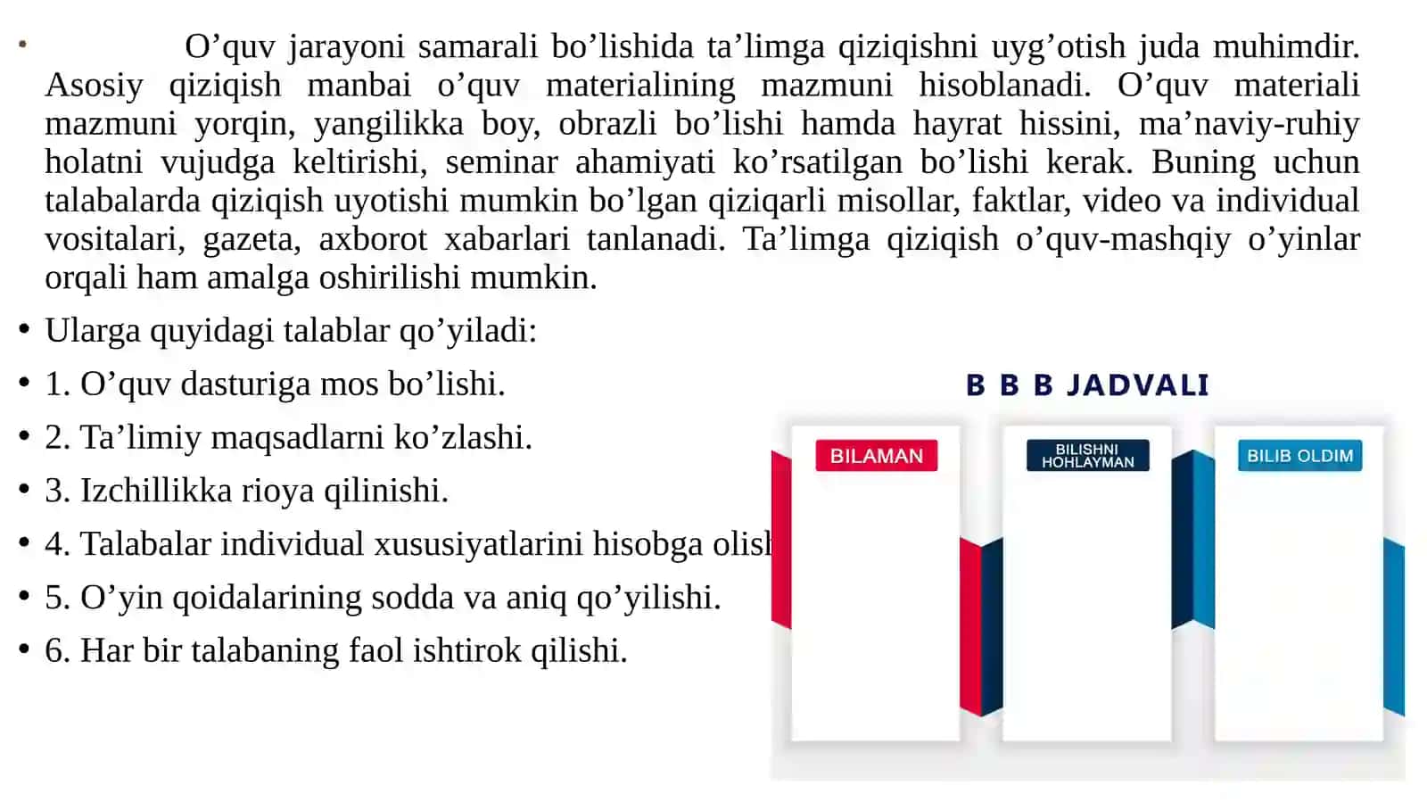 MAXSUS FANLARNI O‘QITISH SHAKLLARI VA TA’LIM VOSITALARI 4