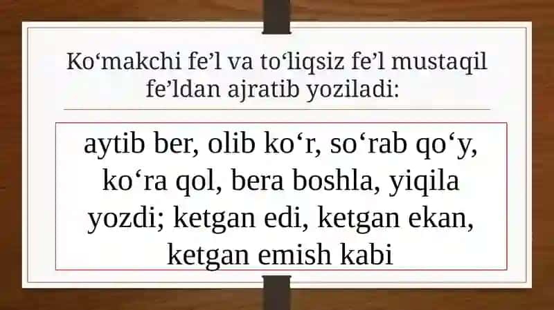 Ajratib, qo‘shib va ko‘chirib yozish qoydalari 4