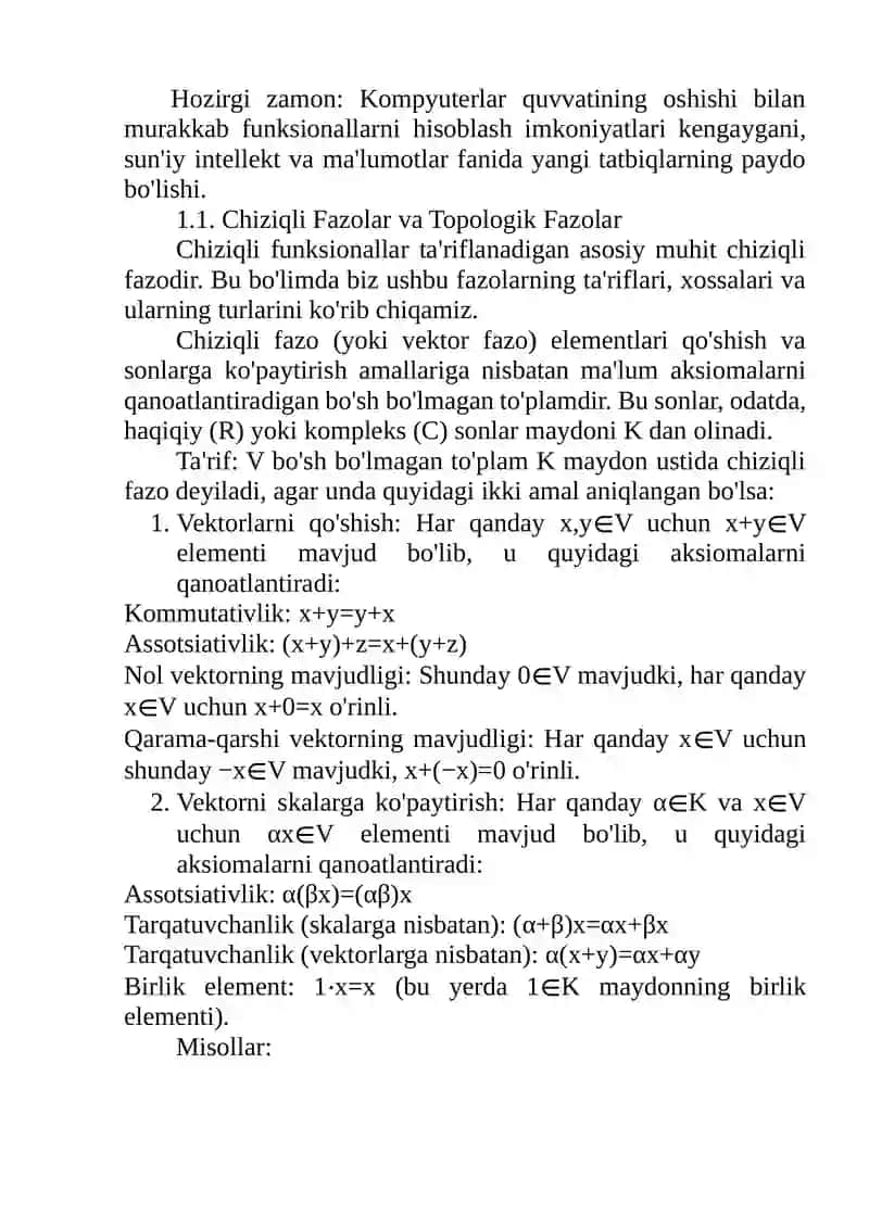 Chiziqli funksionallar 4