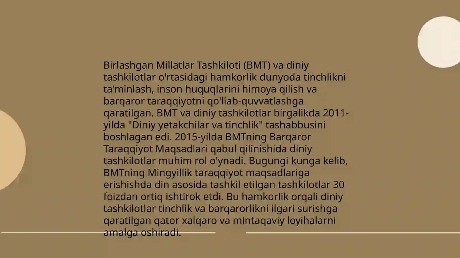 Xalqaro diniy tashkilotlar faoliyatining tarixi va ularning barqaror rivojlanish maqsadlariga erishishdagi ahamiyati 4