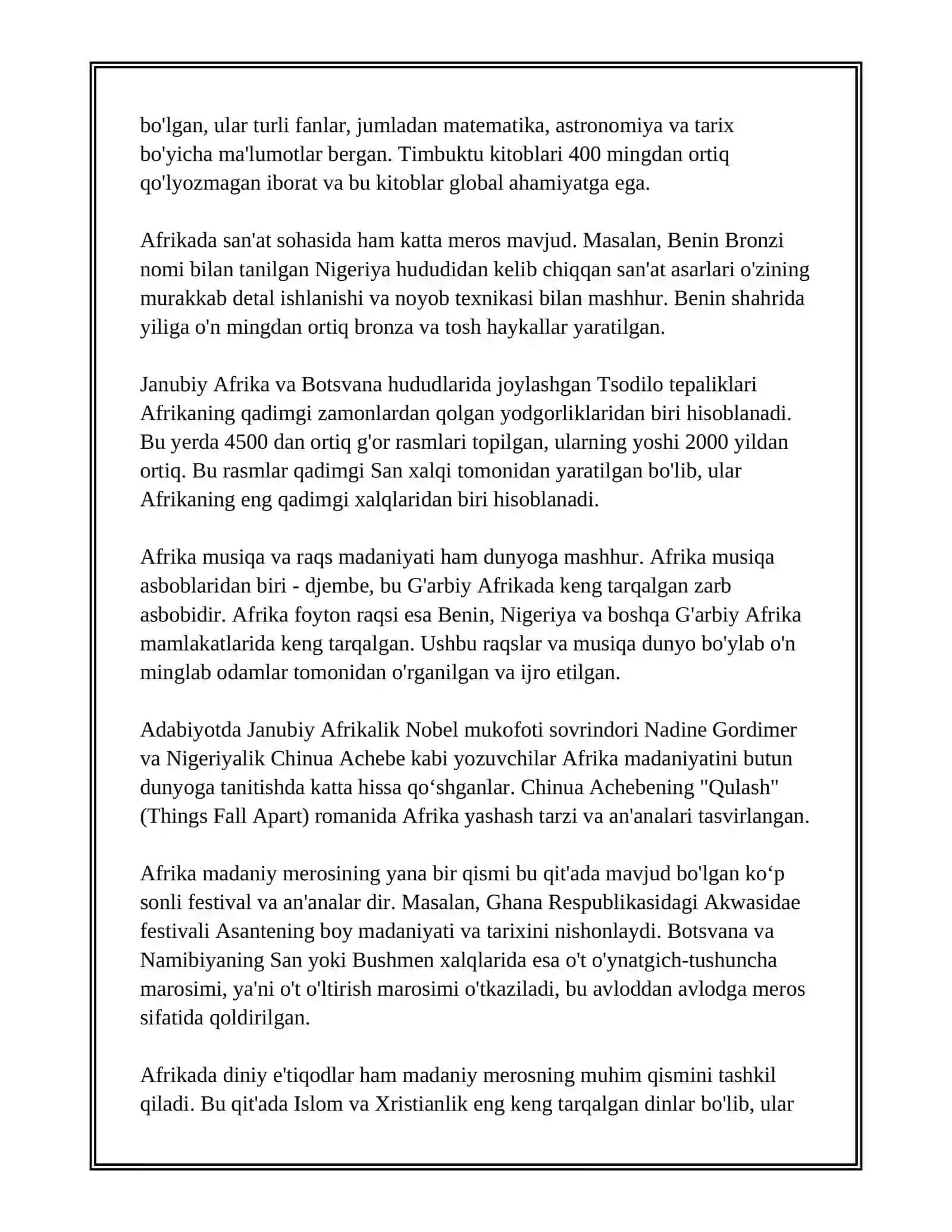 AFRIKA XALQLARI ENTALOGIYASI 4