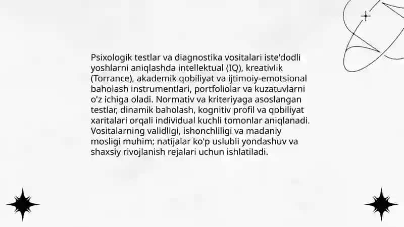 Iste'dodli yoshlarni aniqlash va ularni tarbiyalash 4