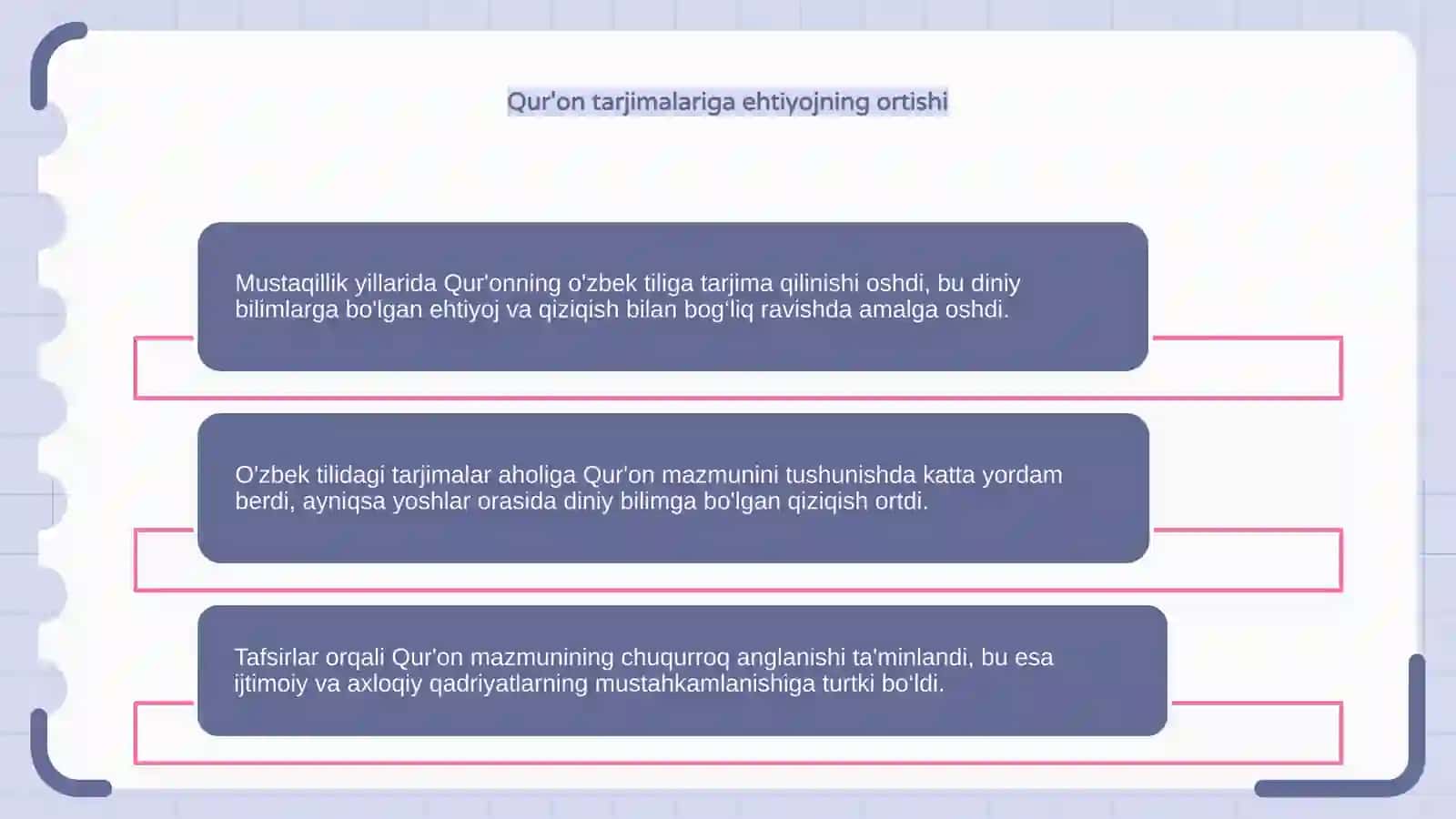 Qur'onning o'zbek tiliga tarjima qilinishi va tafsirlari 4