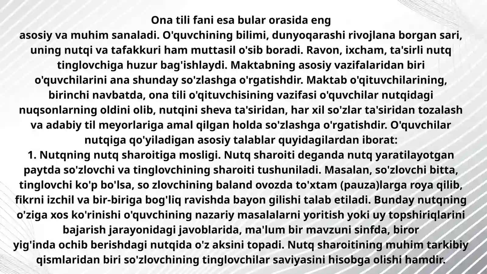 Ona tili ta’limida nutq o’stirishga oid tadqiqotlar 4