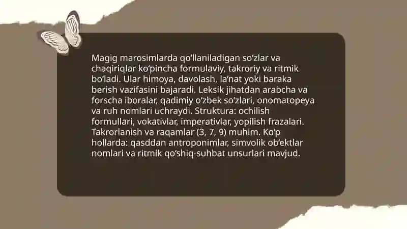 Magig marosimlar folklori 4
