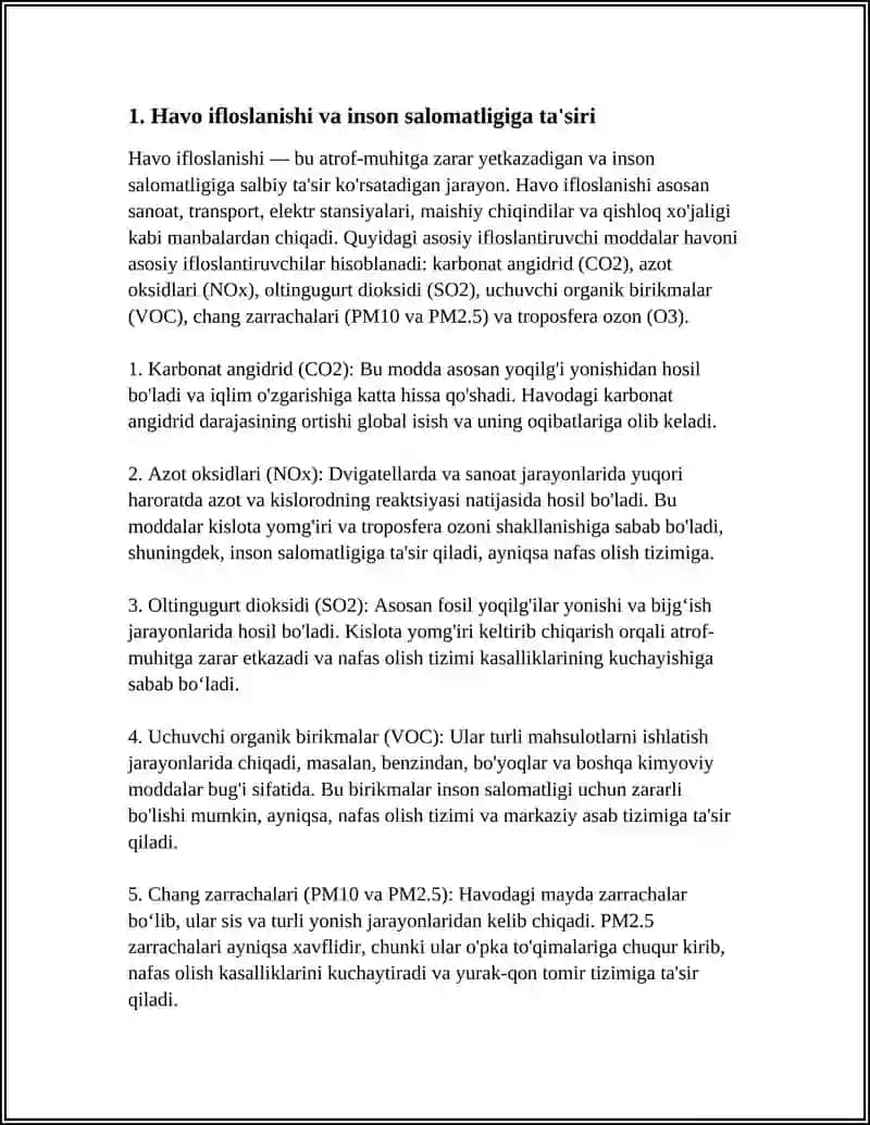 EKOLOGIK OMILLAR INSON HAYOTIGA EKOLOGIYANING TASIRI 4