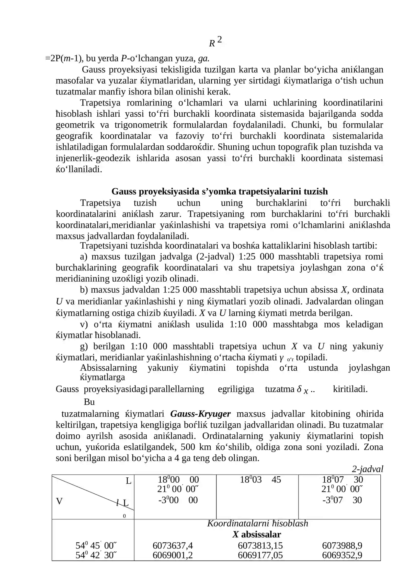 Topografik karta nomenklaturasini aniqlash mashqlari 4