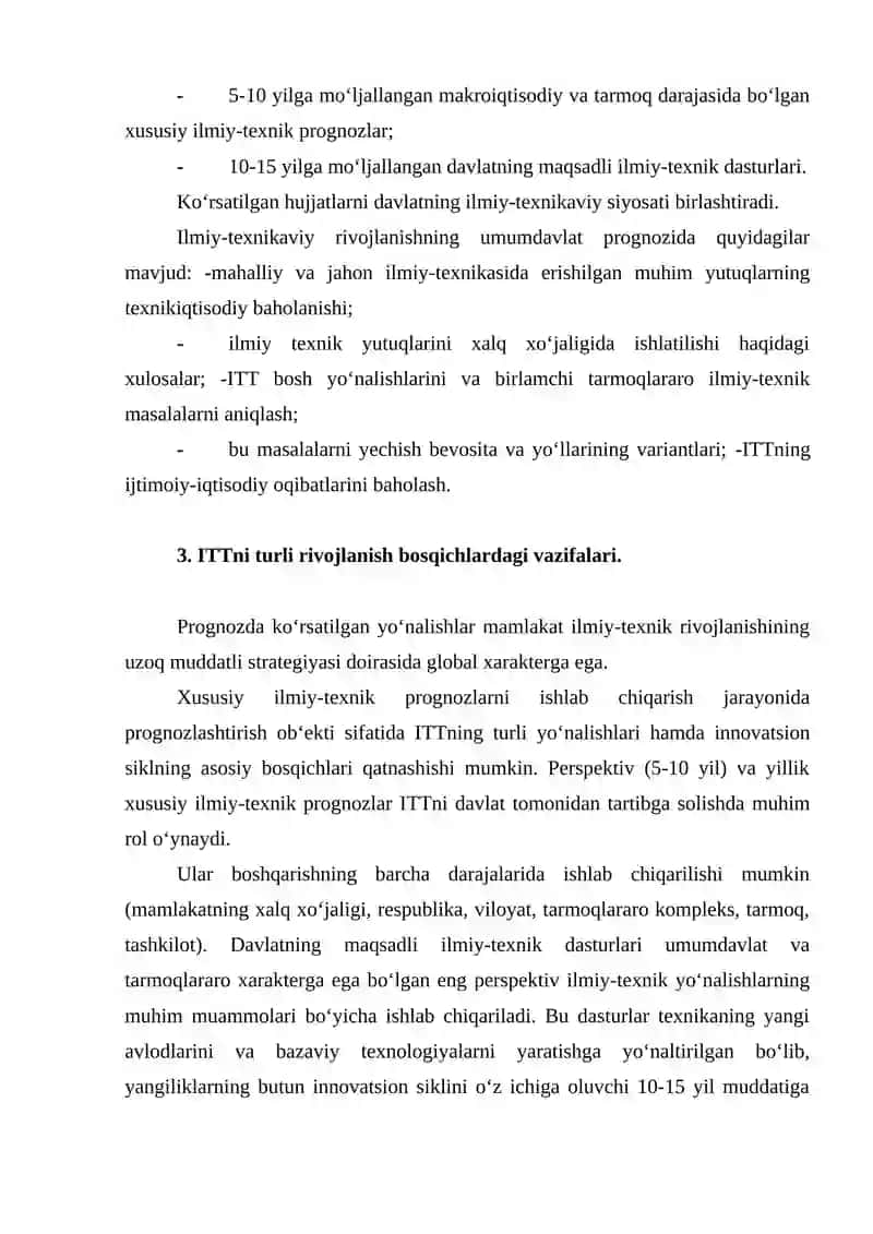 ILMIY-TEXNIKAVIY POTENSIALNI PROGNOZLASH 4