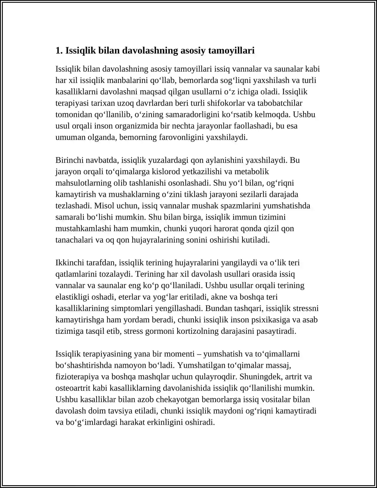 ISSIQLIK BILAN DAVOLASH 4