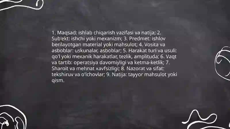 Ishlab chiqarish harakatlari va uning tarkibi 4