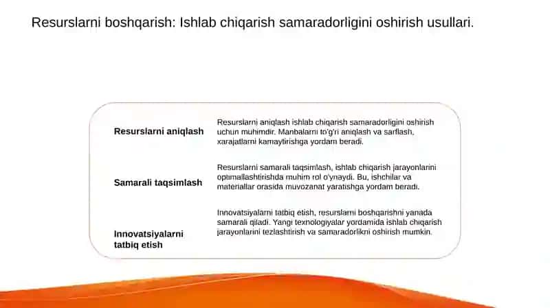 Ishlab chiqarishni tashkil etish va boshqarish 4