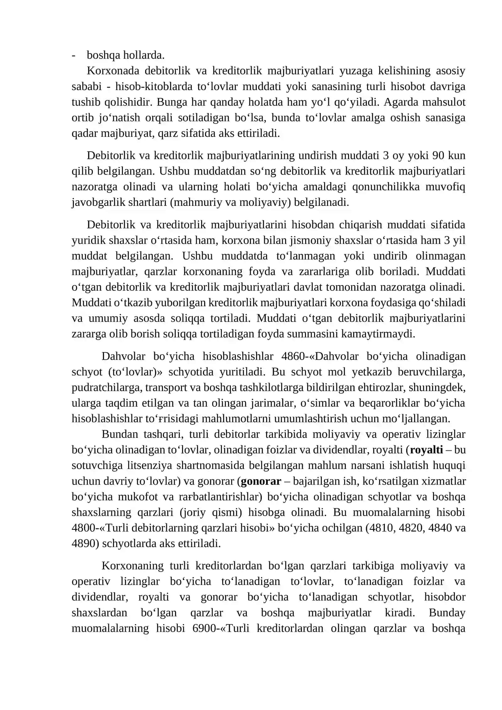 Byudjetga to‘lovlar bo‘yicha qarzlarni hisobga olish 4