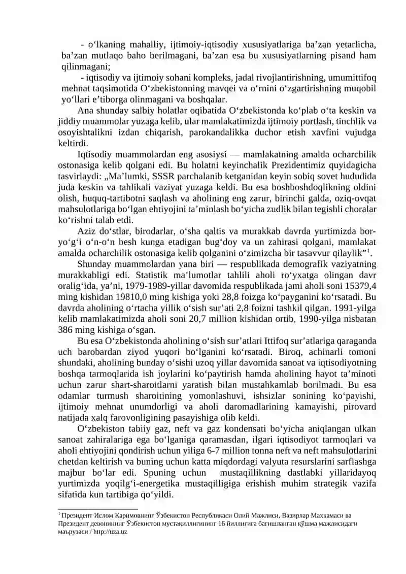 Mustaqillikka erishish arafasida Oʻzbekistondagi ijtimoiy-siyosiy jarayonlar 4