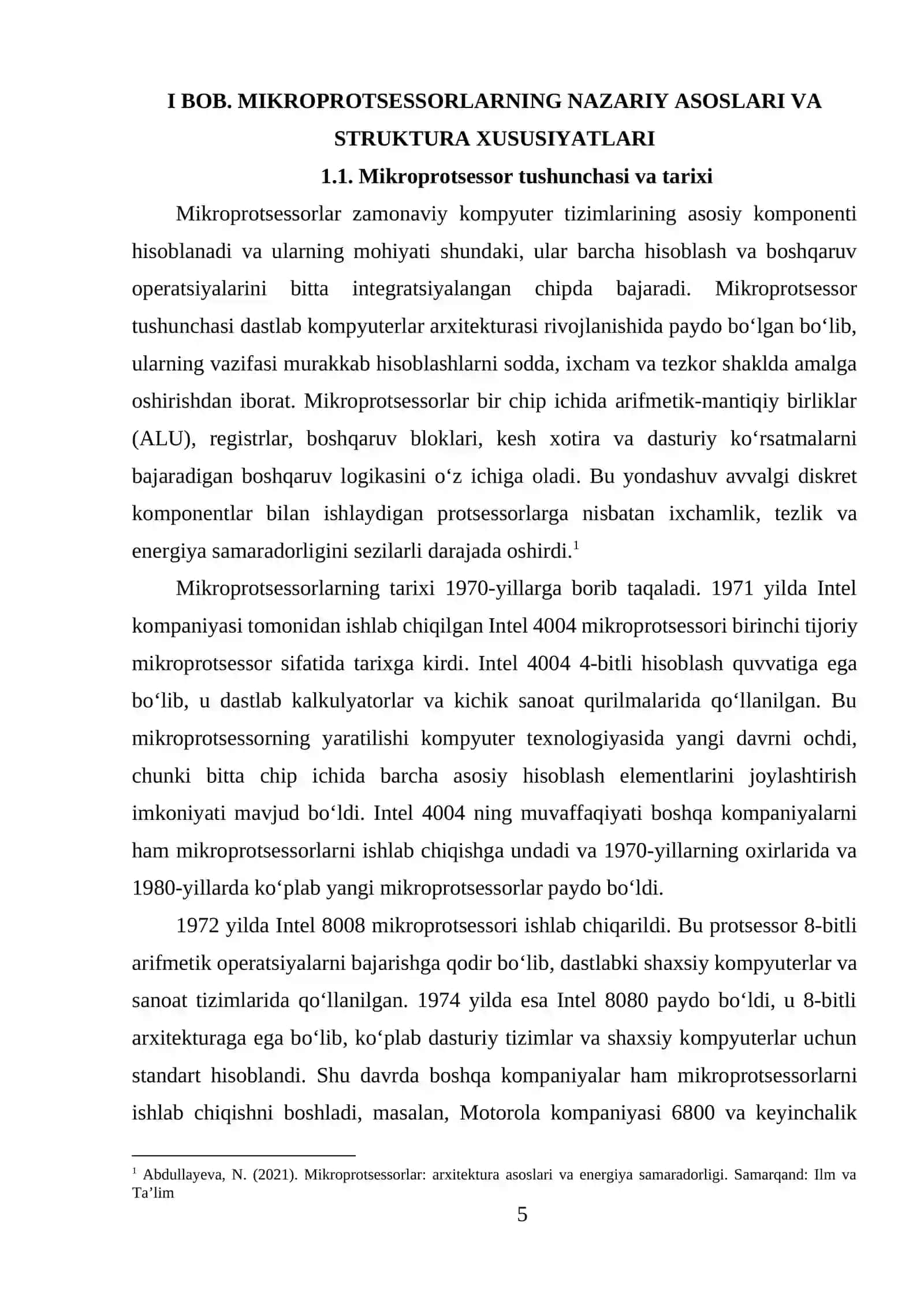 MIKROPROTSESSORLAR 4