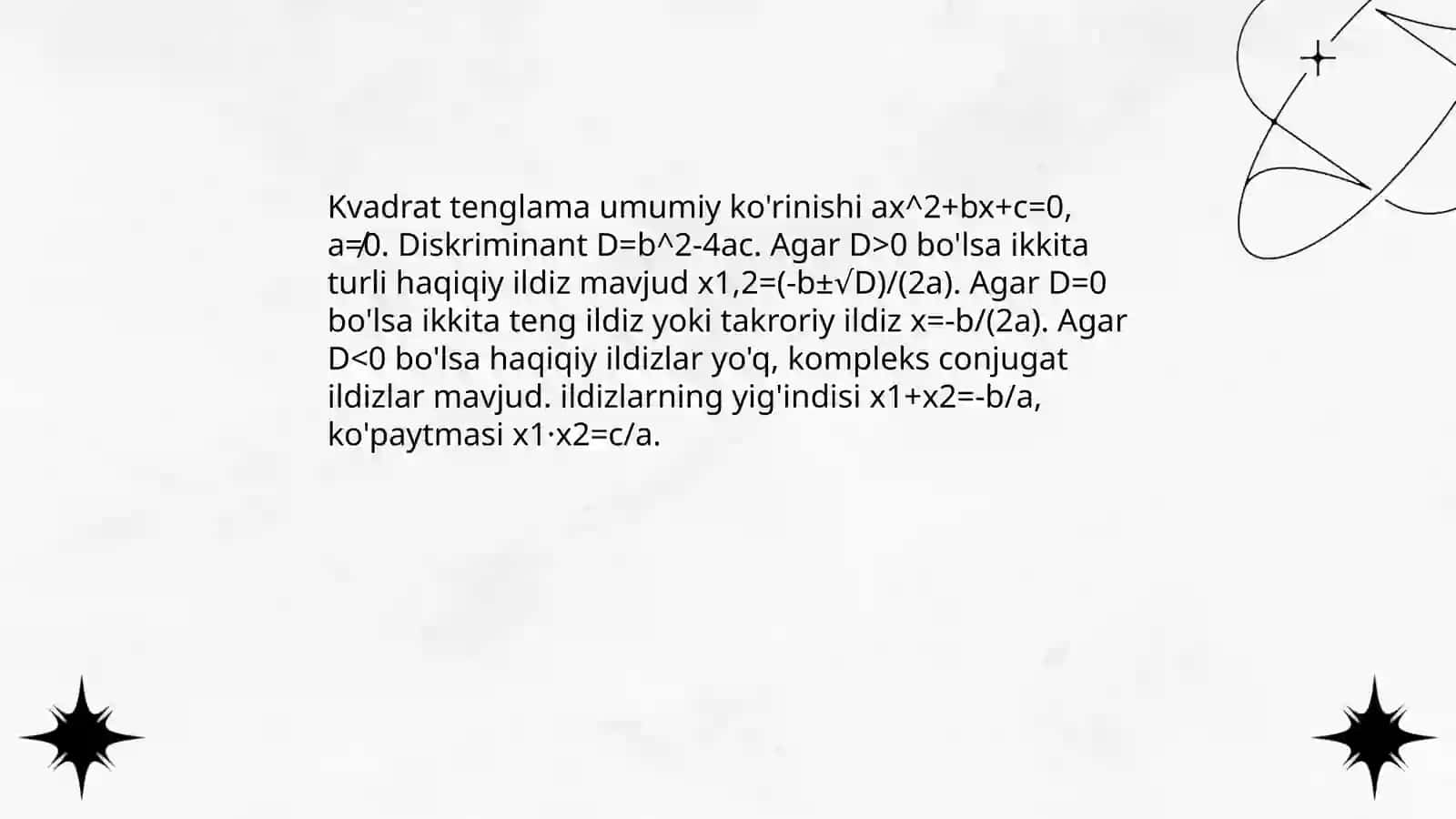 Tenglama va tengsizliklar 4