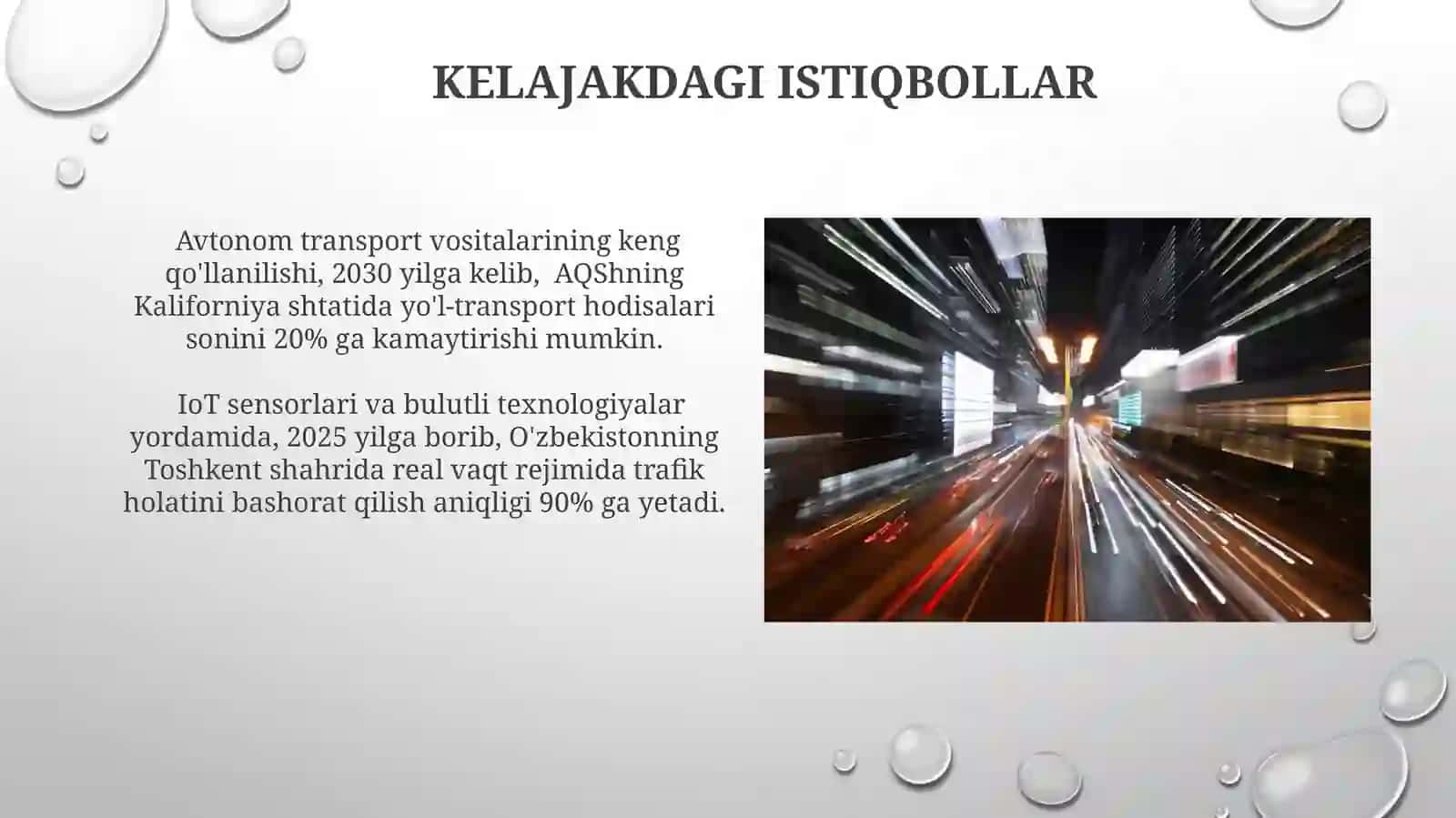 Avtomobil tıkanıklıklarini bashorat qilish tizimlari 4