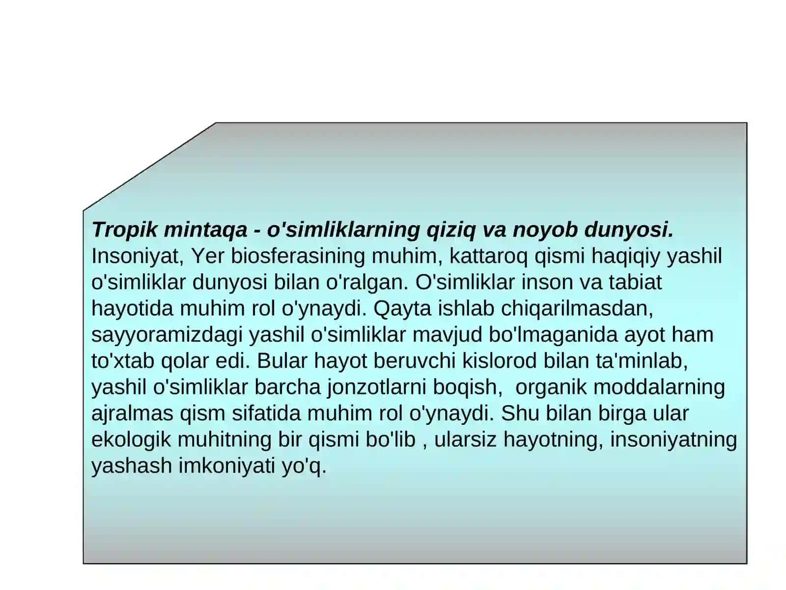 Botanika fanidan tayyorlagan TAQDIMOT ISHI 4