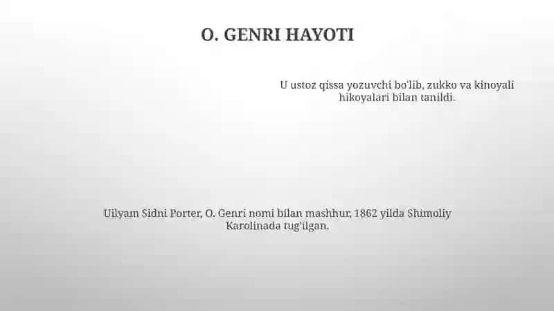 O.Genriy Bekatda hikoyasi 4
