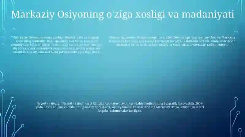 Chingiz Aytmatov Hayoti Va Ijodi 4