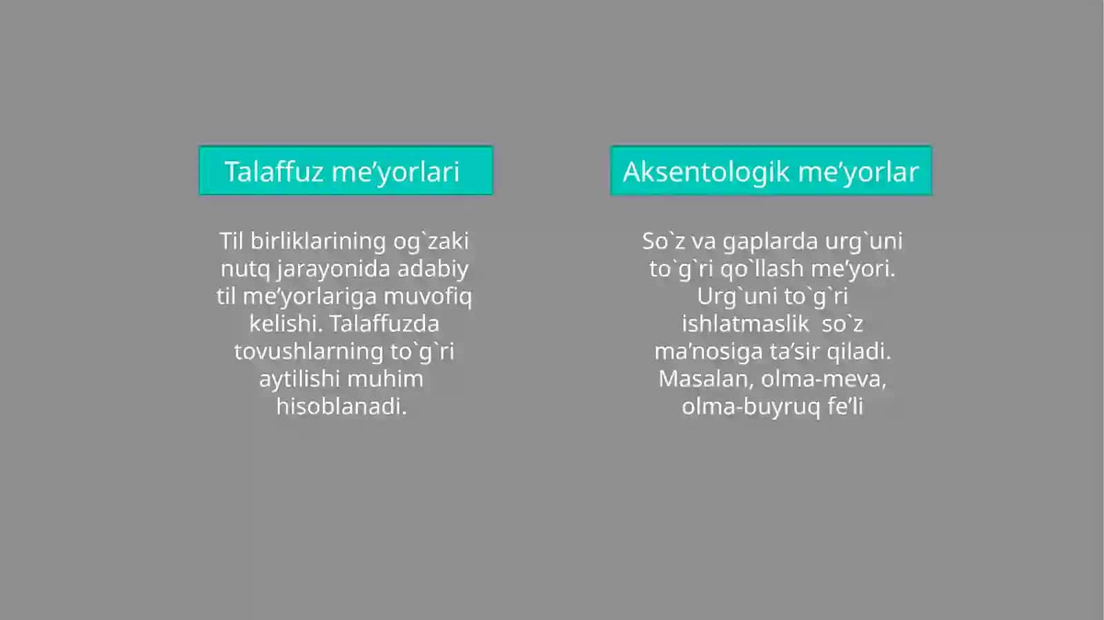 O'zbek adabiy tilining me'yorlari 4