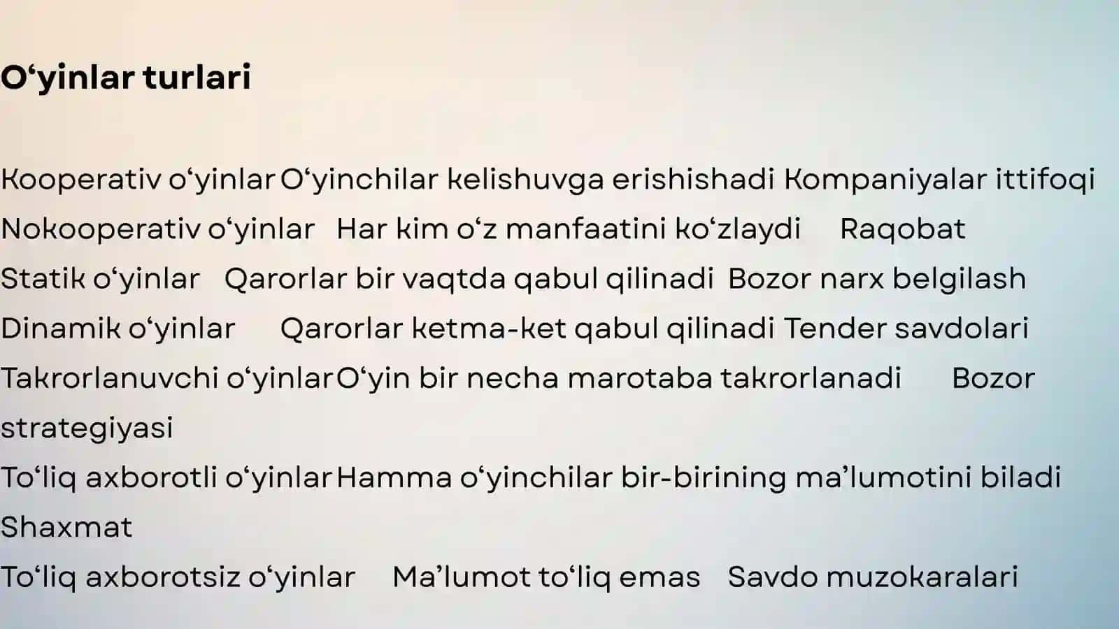 Oʻyinlar nazaryasi 4