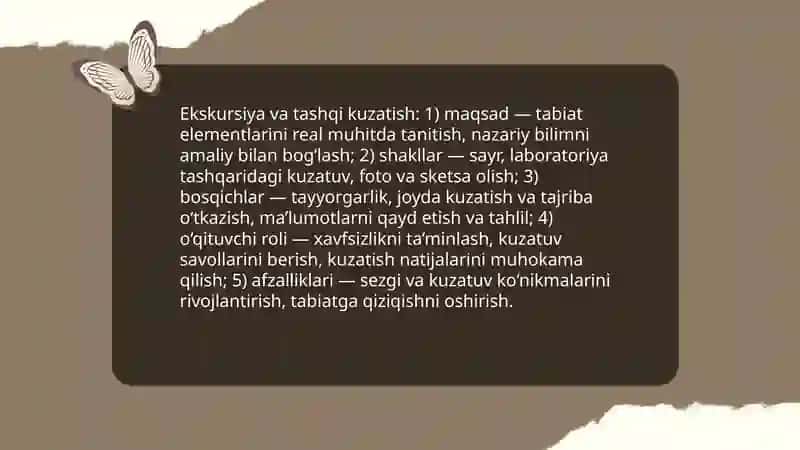 Tabiat bilan tanishtirish metodlari haqida tushuncha 4