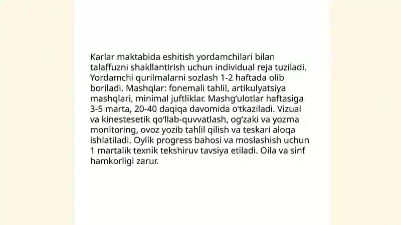 Karlar Maktabida Talaffuz Ustida Ish Olib Borish Usullari 4