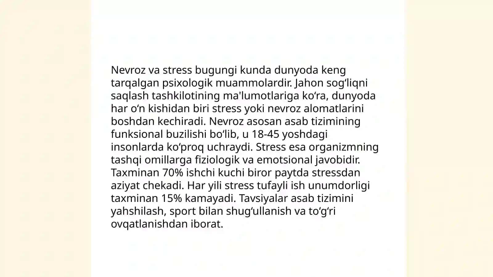 Nevroz va uning turlari 4