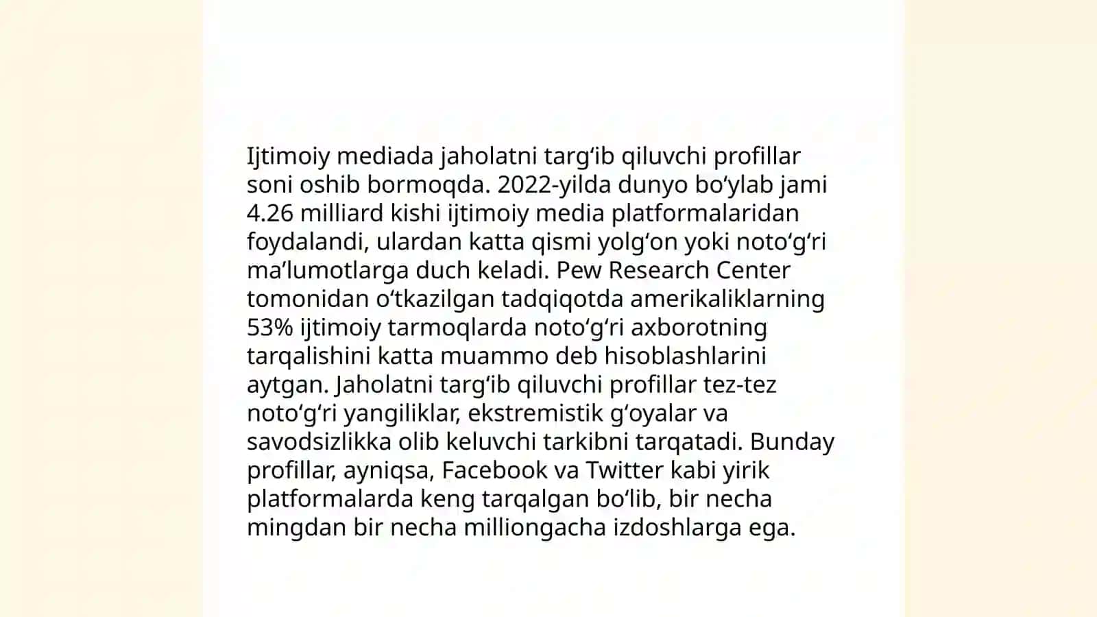 Jaholatning mediadagi targʻibi 4