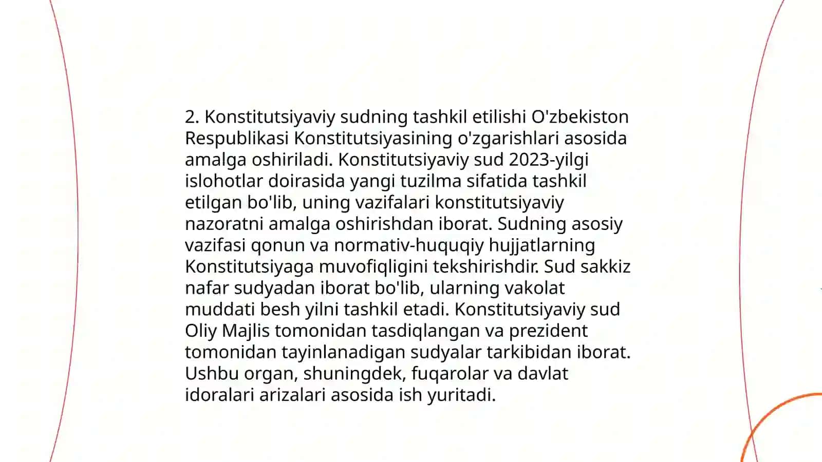 O'zbekiston Respublikasi Konstitutsiyaviy sudi 4
