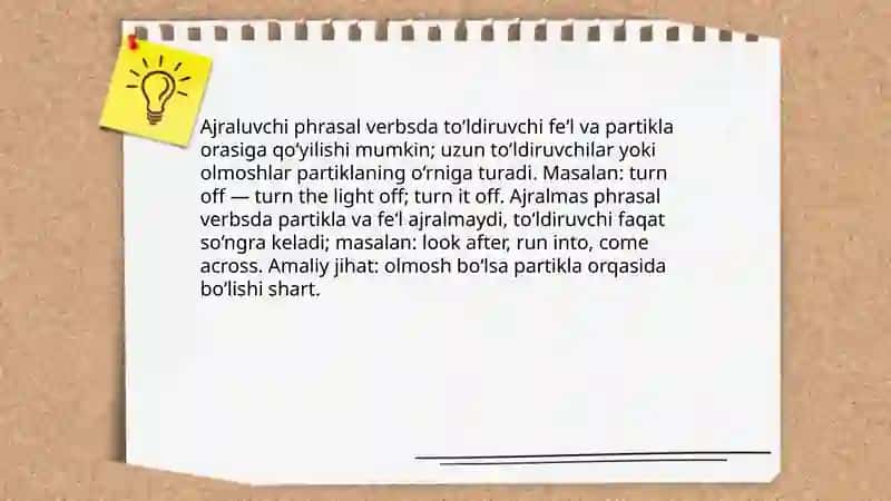 Phrasal verbs 4
